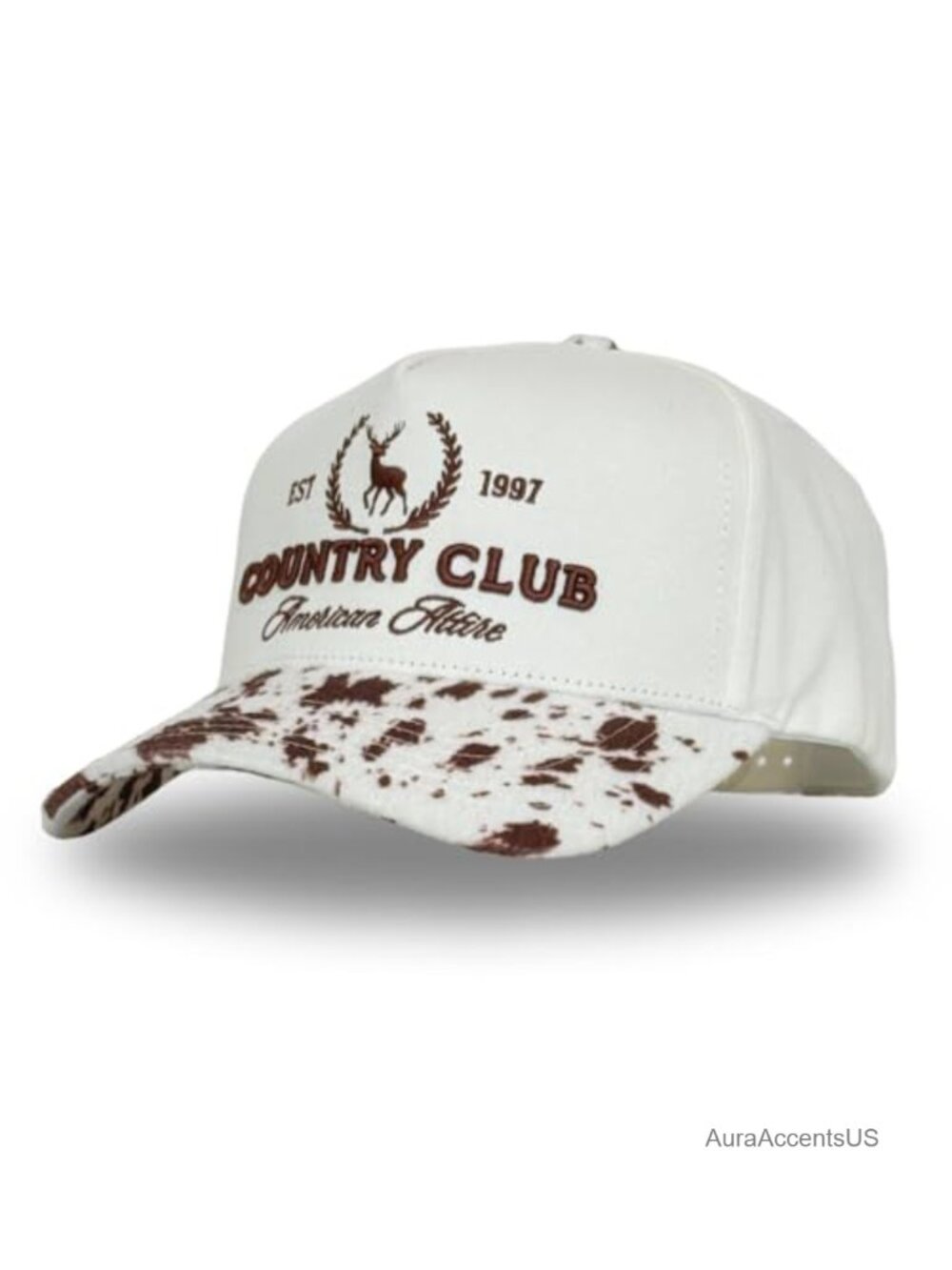Western Trucker Hat Snapback Cotton Embroidered Camo Denim Unisex